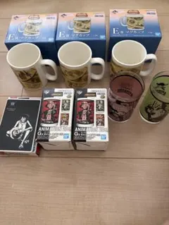未使用】一番くじ ワンピース マグカップ グラスまとめ売りセット