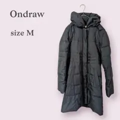 【Ondraw】ダウンジャケット　ジャンバー　コート　防寒　ブラック　9AR