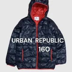 URBAN REPUBLIC 中綿ジャンパー 160 黒 赤 男の子