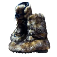 08AW NE-NET Animal Fur Lace Up Boots - メルカリ