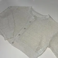 RETRO GIRLかぎ編みニット カーディガン 長袖