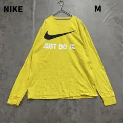ナイキ JUST DO IT ロンT イエロー ビッグロゴ 人気【6378】