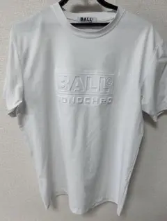 『BALL 』MONOCHRO エンボスロゴ Tシャツ ホワイトLサイズ
