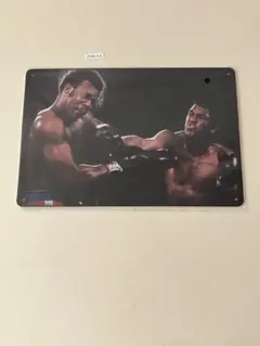 MUHAMMAD ALI vs GEORGE FOREMAN ブリキ看板