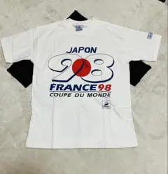 本日限り！98フランスワールドカップ記念Tシャツ日本代表Mサイズ