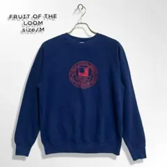 フルーツオブザルーム メンズ スウェット トレーナー 紺色M ラグランスリーブ