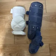 ZETT 高校野球対応 左打者用 ネイビー エルボーガード フットガード