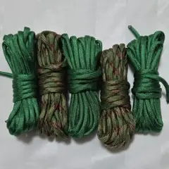 パラコード 4mm×3m 緑系