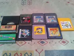 GAME BOY COLOR ソフト 7個　　　BANDAI ソフト ２個