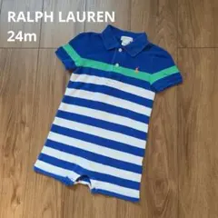 最終価格【RALPH LAUREN】半袖 ロンパース ショートオール 80 90のサムネイル