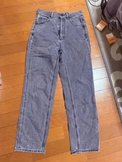 グレー デニムパンツ ペイントスプラッシュ