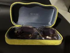 美品 GUCCI グッチ バタフライ コンビフレーム サングラス バイカラー