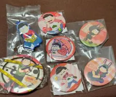 おそ松さん カラ松 缶バッジ ラバーストラップ 7種セット まとめ売り