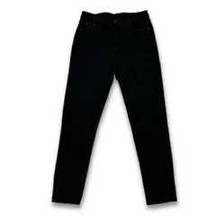 【美品】ブラックデニム スキニーパンツ 黒パンツ ストレートパンツ