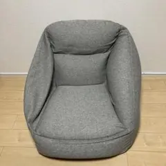 無印　訳あり　空気でできたソファ　グレー