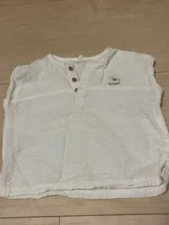 Cottoli ベビー トップス ホワイト 刺繍 80cm