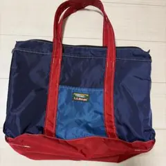 L.L.Bean トートバッグ ネイビー×レッド