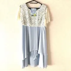 パーティー用レース付きライトブルードレス