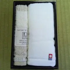 泉州タオル、今治タオルセット（白・ベージュ）