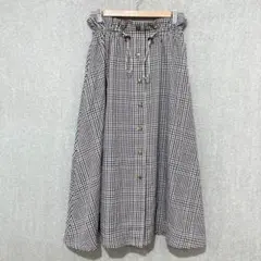 美品✦CHILD WOMANロングフレアスカート ウエスト70-76 ギンガム