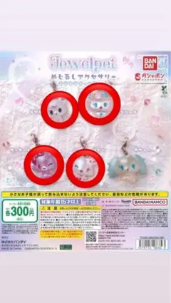 ジュエルペット めじるしアクセサリー キラキラオーロラver. 4点セット