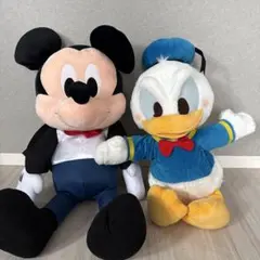 ディズニー　ミッキーマウス タキシードぬいぐるみ ドナルドダックぬいぐるみ