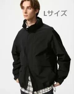 ユニクロ　ウインドプルーフスタンドブルゾン　ブラック