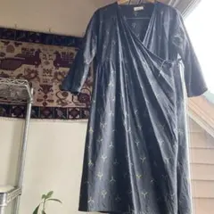 セール⭐︎シサム工房　カシュクールワンピース