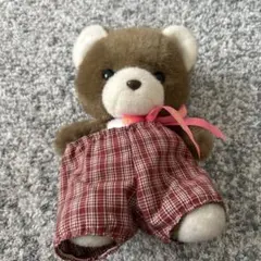 1960年代当時物】昭和レトロ 犬 ぬいぐるみポーチ 木毛詰め
