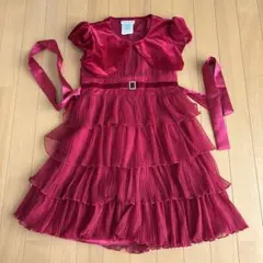 最終お値下げしました！発表会にも最適！こどもドレス　赤　120