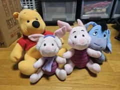 くまのプーさんシリーズ ぬいぐるみ 4体セット
