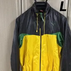 プーマ ナイロントラックジャケット Lサイズ/ブラック/ジャマイカ/faas