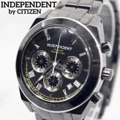 良品 CITIZEN シチズン インディペンデント クロノグラフ 新品電池のサムネイル
