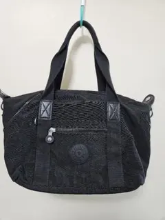 お値下げしました❗　美品 kipling ショルダーバッグ(黒)のサムネイル