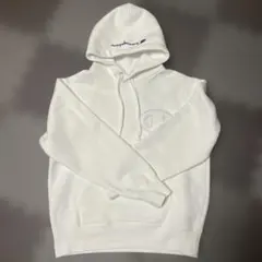 Champion ホワイト フード付きパーカー