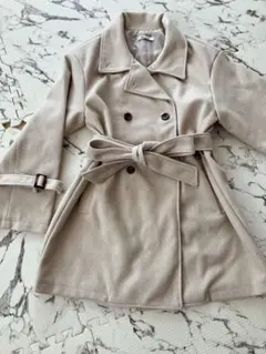 新品　ケープ付きハーフコート