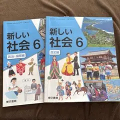 新しい社会 6 歴史編　政治国際編　2冊