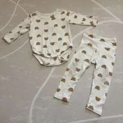 Aosta アオスタ くまロンパース・レギンス　セットアップ M 80