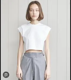 H beauty & youth COTTON CROPPED T-SHIRTのサムネイル