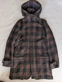 フレッドペリー　フード付きステンカラーコート