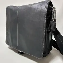 COACH コーチ メッセンジャー ショルダーバッグ ビジネス A4 PC 黒のサムネイル
