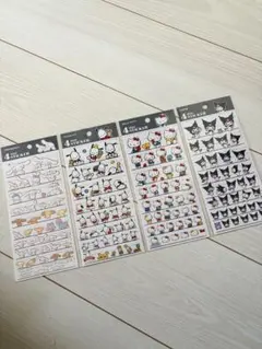 サンリオ 4サイズ ステッカー シナモロール ポチャッコ キティ クロミ