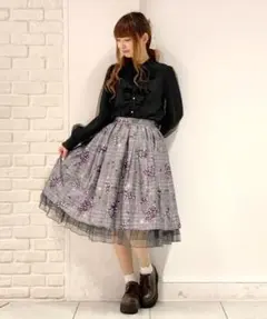 axes femme_kawaii☆葡萄柄スカート