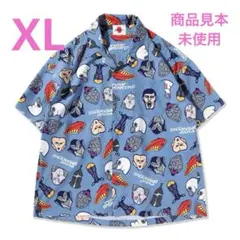 ［PDSx円谷プロ］星人顔面総柄 アロハシャツ XL PUNK DRUNKERSのサムネイル