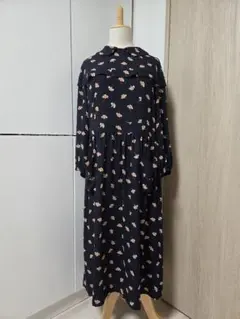 ジェーンマープル　ワンピース　ネイビー