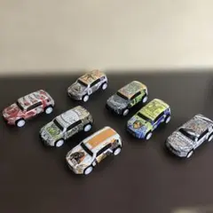 恐竜グラフィック ミニカー　プルバッグ　7台
