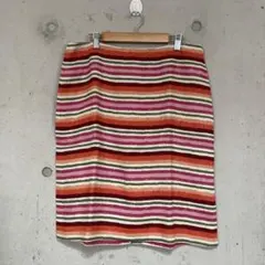 美品 タルボット TALBOTS スカート 麻 リネン 大きいサイズ カラフルのサムネイル
