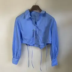 FREE'S MART 裾ドロストカッティングショート丈シャツ