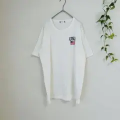 美品✨ BROWNY ブラウニー USAロゴ Tシャツ Lサイズ 白 ストリートのサムネイル