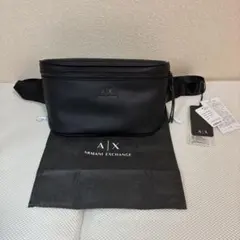 エンポリオ アルマーニ ASV ベルトバッグ イーグルプレート ブラック
